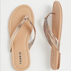 Torrid Faux Leather Strappy Braided Sandals